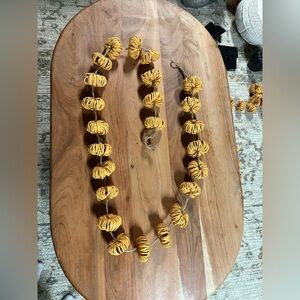 Set of 2 6.5' Pumpkin Garlands